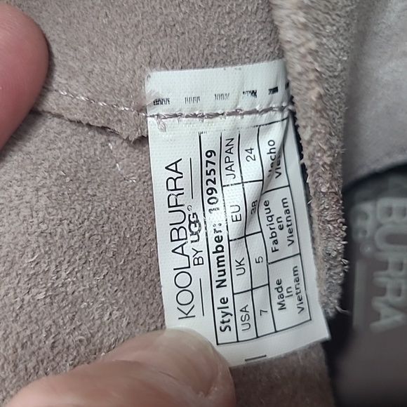 Koolaburra by UGG Skyller Ankle Low Beige Tie Back Bootie Women's sz 7 - Picture 11 of 11